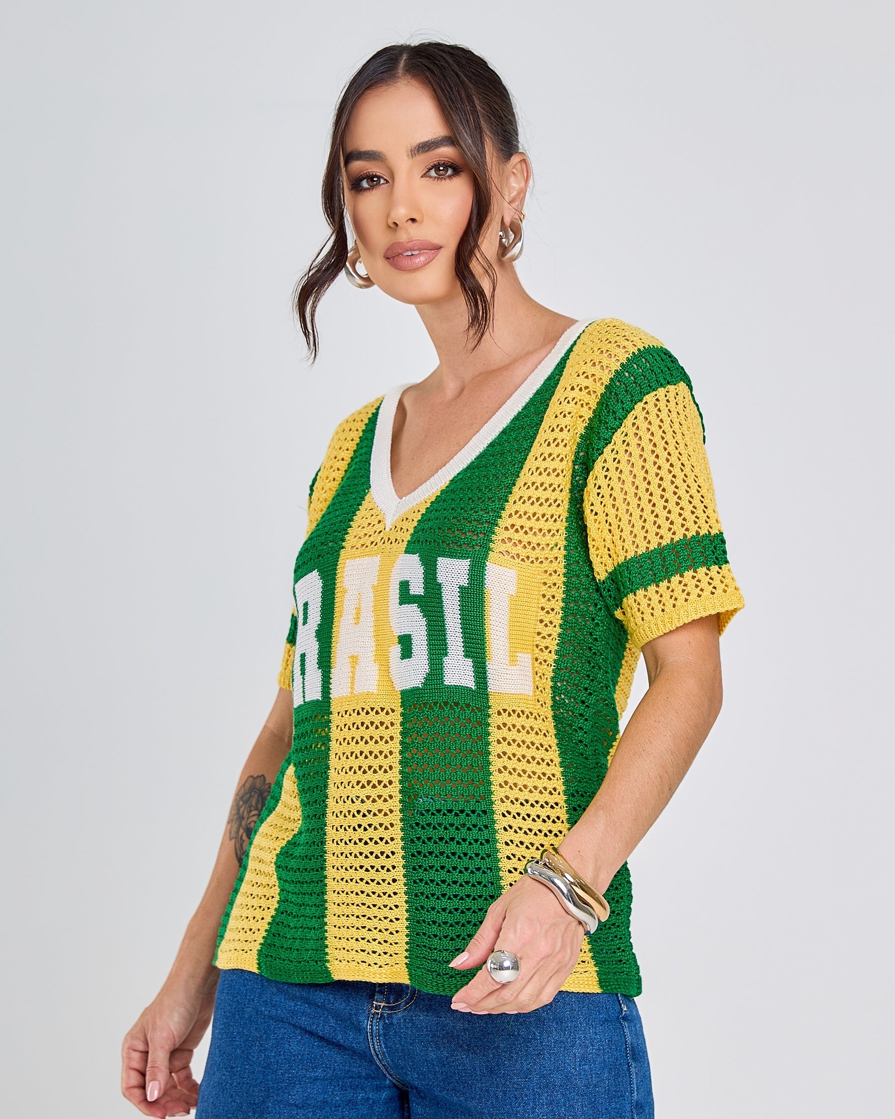 Blusa Tricot Brasil — Brazilcore 2026